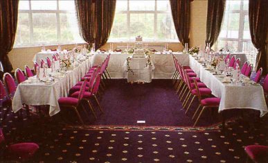 Wedding function room at Les Charrieres